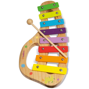 Leseni ksilofon Music Xylophone Eichhorn barvni 8 tonov s kladivcem od 24 mes