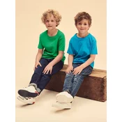 Green childrens t-shirt in combed cotton Fruit of the Loom