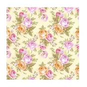 serivete za decoupage - Pastelne vrtnice - 1 kom
