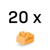 LINDY 47898 RJ45 Port Blocker ključ bez 10 kom zapušač narandžasto