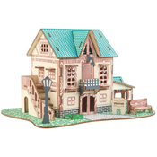 Woodcraft Lesena 3D sestavljanka Inn