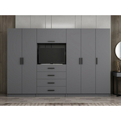 Hanah home Ormar Kale 225x210x52cm Antracit