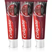 Colgate Max White Charcoal pasta za izbjeljivanje s aktivnim ugljenom 3 x 75 ml