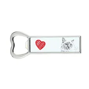 Artdog Birman - odpirač za steklenice z mačko, personaliziran odpirač za hladilnik, unikatno darilo za moškega Art-Dog