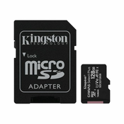 Kingston Flash Memory Card with adapter Canvas Select Plus - microSDXC UHS-I - 128 GB