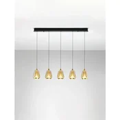 ALISH LED LUSTER ČRNA/ZLATNA 37W IP20 3000K TRIAC PRIGUŠLJIVA NL9124100