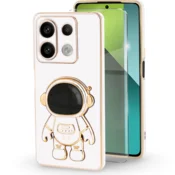 GS Ovitek za Xiaomi Redmi Note 13 Pro 5G, Astronaut, bel + kaljeno steklo 9H