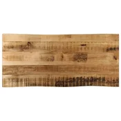 Vidaxl Mizna plošča z naravnim robom 90x40x3,8 cm trden robusten mango