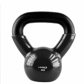 HMS KNV04 Črna utež Kettlebell iz litega železa, prevlečena z vinilom HMS