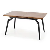 Stol Houston 602 Hrast, Crna, 74x80x140cm, EstensioneNastavak, Medijapan, Metal