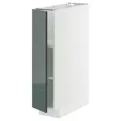 METOD Podni element s policama, bela/Kallarp tamna sivozelena visokog sjaja, 20x60 cm