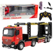 LEAN TOYS RC Velika vlečna prikolica, 6CH, 2.4G, rdeča