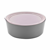 Zdjela Melamin S poklopcem Roza/Siva 600 ml 14 x 6 cm