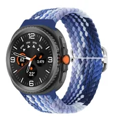 INF Združljiv pleten pašček za Samsung Watch8/Galaxy Watch8 Classic - Najlonski pašček Blue, (5000114036)
