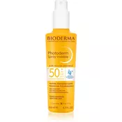 Bioderma Sončni sprej za občutljivo kožo SPF 50+ Photoderm (nevidni sprej) 200 ml