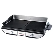 Roštilj Gastroback - Advanced pro BBQ, 2300W, neljepljiv, rebrasti/ravni, inoks