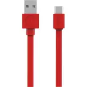 Allocacoc 10453RD/USBCBC kabl za punjac USB A (muški) na USB Type C (muški) 1.5m crveni