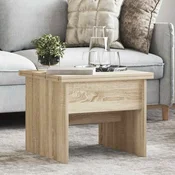 vidaXL Klubska miza Sonoma hrast 55 x 54,5 x 45 cm Inženirski les