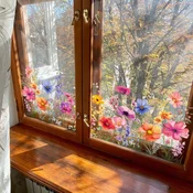 Živahna cvetlična nalepka za okno | FLORASTIK