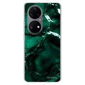 Silikonski prozorni ovitek za Huawei P50 - Dark emerald