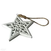Lesen ornament Zvezda 11.5 cm (Leseni izdelki za dekoriranje)