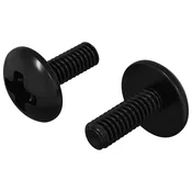 Vidaxl Močvarni vijaki 2 szt. Črna M4 x 10 mm Jeklo