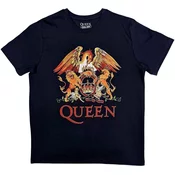 Queen Majica Classic Crest Unisex Navy Blue L
