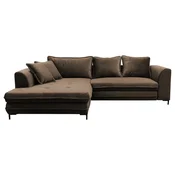 Livetastic KOTNA GARNITURA S POSTELJNO F, rjava tekstil
