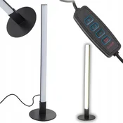 Verkgroup LED vertikalna namizna svetilka 3 barve svetlobe USB 40cm 120° črna
