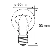 Paulmann LED svetilka B22d A60 9W 2.700K opal