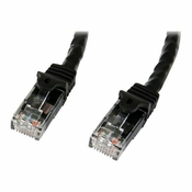 StarTech.com 5m CAT6 Ethernet Cable - Black Snagless Gigabit CAT 6 Wire - 100W PoE RJ45 UTP 650MHz Category 6 Network Patch Cord UL/TIA (N6PATC5MBK) - patch cable - 5 m - black