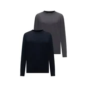 JACK & JONES Pulover JJEBASIC marine/temno siva