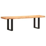 vidaXL vidaXL Klop 160 cm trden robusten mangov les in jeklo, (20955260)