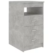 Ladicar siva boja betona 40 x 50 x 76 cm od konstruiranog drva
