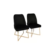 Conceptum Hypnose Set 2 trpezarijske stolice Zlatno-Crni