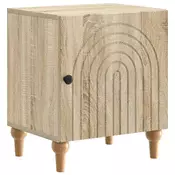 vidaXL Nočna omarica Sonoma hrast 43 x 34,5 x 50 cm Inženirski les