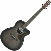 Ibanez AAM70CE-TBN Transparent Charcoal Burst