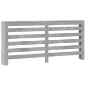 Vidaxl Pokrov za radiator betonsko siv 175x20x82 cm inženirski les