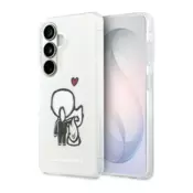Maska Karl Lagerfeld IML Karl&Choupette MagSafe za Samsung S26/ S941B bela