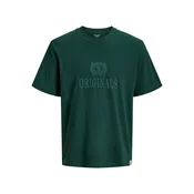 JACK & JONES Majica JORFREDERIKSBERG temno zelena