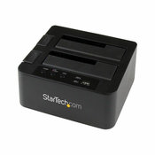StarTech.com Dual Bay Hard Drive Duplicator, Standalone USB 3.0 (5 Gbps) eSATA to 2.53.5 SATA III HDDSSD ClonerCopier, Hard Drive Docking Station - Hard Disk Cloner - storage contr