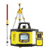 NIVEL SYSTEM Rotacijski laserski nivelir, rdeči ž. NL540 + SJJ32 + LS24