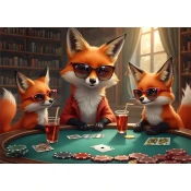Alipson Puzzle - Puzzle Lisičji zatrep (Foxes Bluff) - 500 kosov