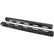 Lanberg Lanberg AK-1207-B panel za upravljanje kabli, 2 kosa, črn
