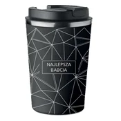 shumee Črna termo skodelica Premium - najboljše darilo za babico KT_161