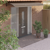 vidaXL Nadstrešek za vrata črn 300x100 cm polikarbonat