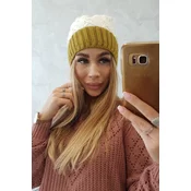 Kesi Cap with fleece Bibiana K264 kiwi + ecru