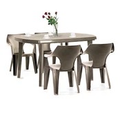 Elte 4+1 set vrtnega pohištva cappuccino