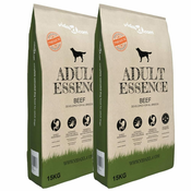 Vidaxl Premium suha pasja hrana Adult Essence Beef 2 x 30 kg