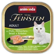 Animonda ANIMONDA Vom Feinsten Adult Pur Puran & Piščanec - Mokra hrana za mačke - 100g